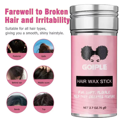 GOIPLE Hair Pomade Edge Control Gel Smooth Frizzy Hair for Styling Braiding Cream Control Frizz Edges Braid Gel